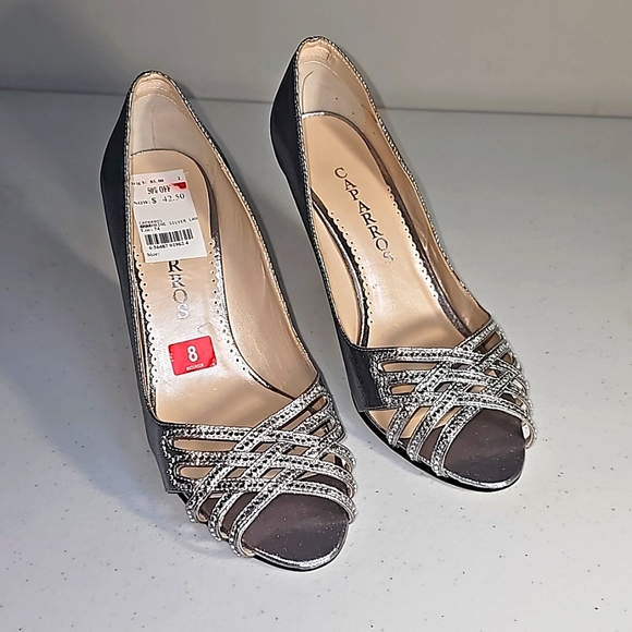 Caparros Shoes - Caparros Gorgeous Cinderella Shiny Silver Size 8 pumps Charmaine Silver Lame $85